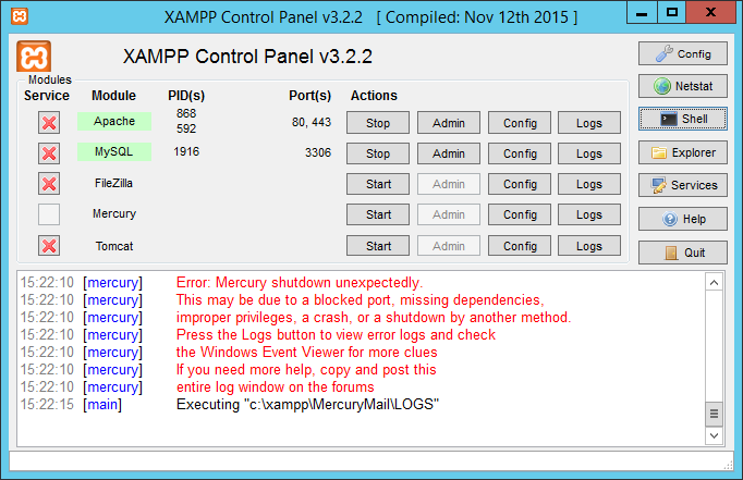 downloading xampp windows 7 64 bits